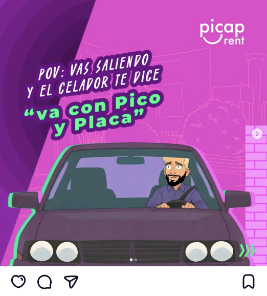 Publicación de Picap en Instagram