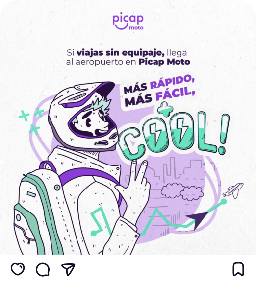 Publicación de Picap en Instagram
